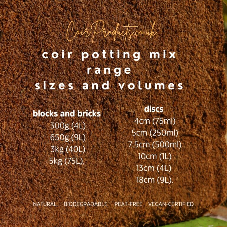 coir potting mix range