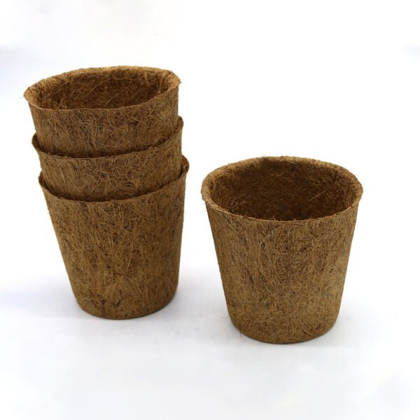 10cm Coir pots pack of 10 - Image 6