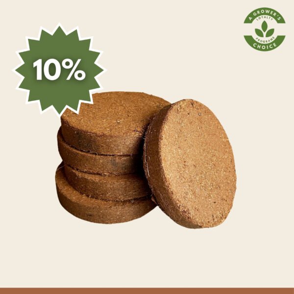 Coir discs 13cm pack of 5