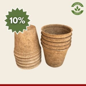 23cm x 10 Coir Pots