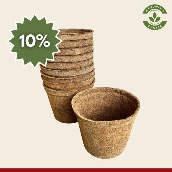 28cm Coir pots pack of 10