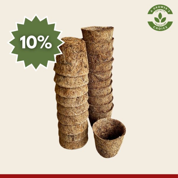 Coir pots 5cm 20 pack