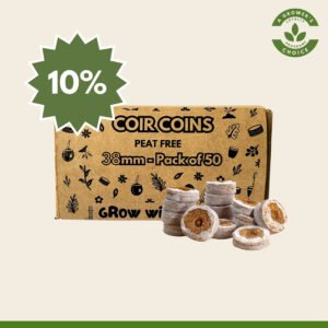 Coir Coins by Salike® 38mm pack of 50