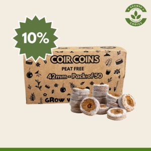 Coir Coins by Salike ® 42mm pack of 50