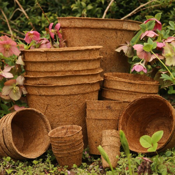 28cm Coir pots pack of 10 - Image 8