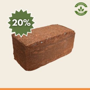 Coir Plus with NPK all purpose compost by Salike®  1kg | 15L brick