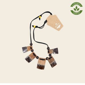 Coconut Shell Necklace - Squares