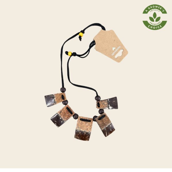 Coconut Shell Necklace - Squares