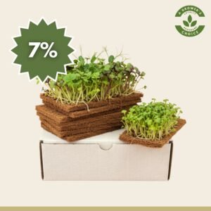 Coir Microgreen Sheets 14.5cm x 7.5cm – Natural, Sustainable Growing Starts Here