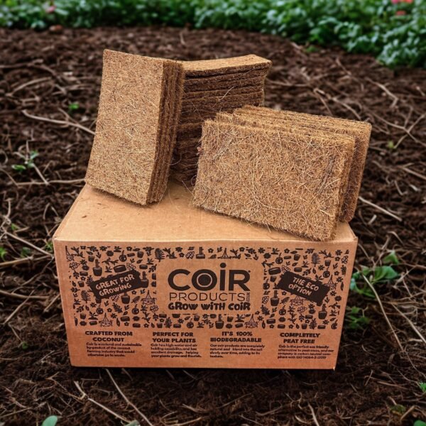Coir Microgreen Sheets 17cm x 10cm – Natural, Sustainable Growing Starts Here