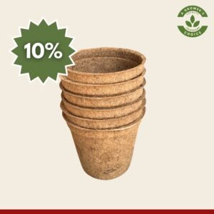 23cm x 6 Coir Pots
