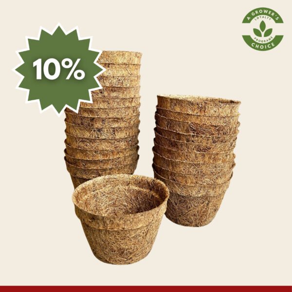 8cm Coir pots pack of 24
