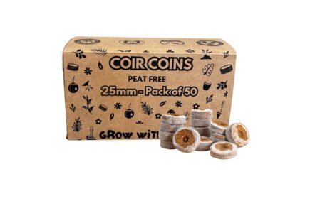 CoirProducts CoirCoins – 50 Pack | Premium 100% Biodegradable Coir Pellet Grow Discs for Seed Starting & Propagation | High Germination Rates