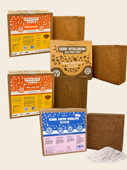 320L Ultimate Growers Compost – 4, 80L bricks of CoirVitalGrow®, CoirPlus®, Coir Plus Advance, Coir&Perlite