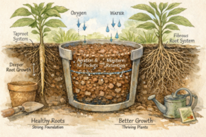 Root systems and container gardening explained