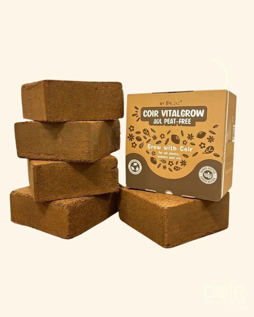 Coir Vital Grow(R) Mega Value Pack | 5 bricks of 5kg Coir  Vital Grow