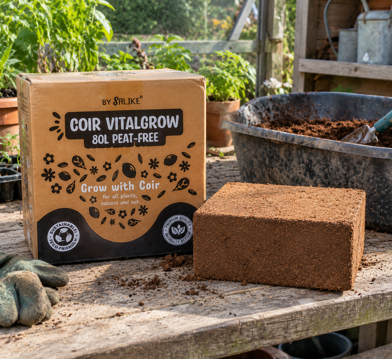 How Much does a 5kg coir brick make? Understanding expansion, litres & hydration